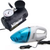 Combo Of 12V Dc Car Vacuum Cleaner And Tyre Inflator at Rs. 474
