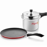 Pigeon 3ltr Outer Lid Cooker & Pigeon Tawa at Rs. 749